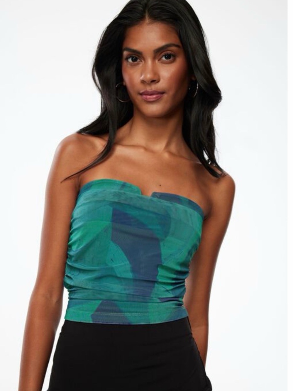 Rosalina Bare Shirred Tube Top by Dynamite
